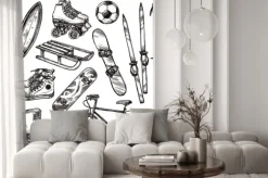 Naklejka: Sprzęt sportowy set