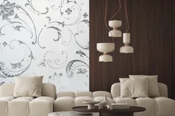 Naklejka: Stained glass flower pattern