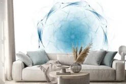 Naklejka: Stained szkła lub kwiat motyl, cyfrowe projektowanie fractal