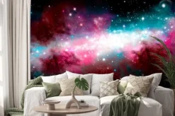 Naklejka: Star nebula birth of a galaxy. the birth of the galaxy. shining