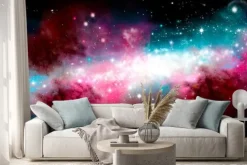 Naklejka: Star nebula birth of a galaxy. the birth of the galaxy. shining