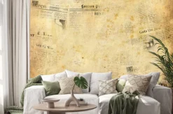 Naklejka: Stare gazety w tle