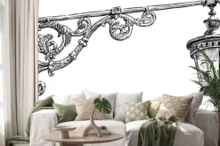 Naklejka: Stare lampy uliczne