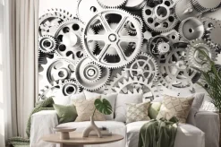 Naklejka: Stare zardzewiałe biegów