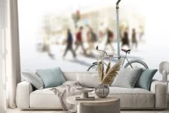 Naklejka: Staroświecki rower