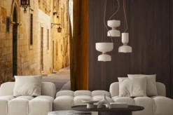 Naklejka: Starożytna wąska ulica w mdina maltańskim