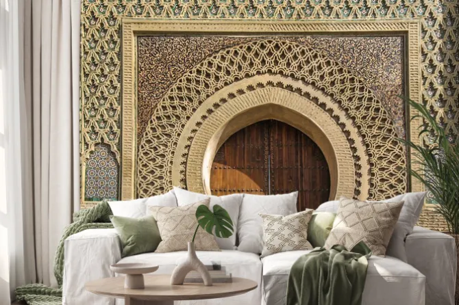 Naklejka: Starożytne bramy w meknes, maroko