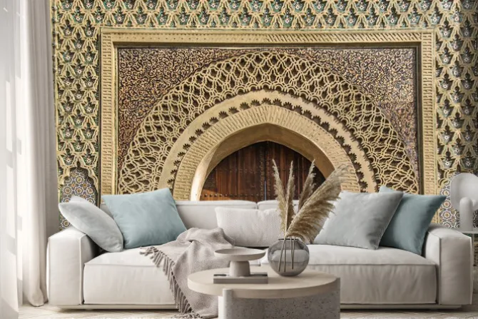 Naklejka: Starożytne bramy w meknes, maroko