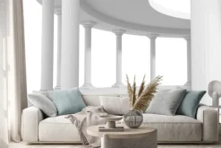 Naklejka: Starożytnego stylu architektury kolumny wzór tła