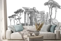 Naklejka: Starożytny grecki kolumny ilustracji