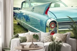 Naklejka: Stary amerykański samochód w stylu vintage