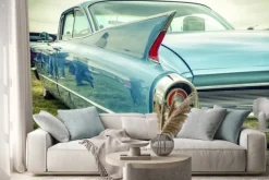 Naklejka: Stary amerykański samochód w stylu vintage