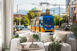 Naklejka: Stary tramwaj w sofii