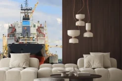 Naklejka: Statek na pływającym doku