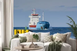 Naklejka: Statek na redzie