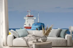 Naklejka: Statek na redzie