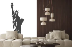 Naklejka: Statua wolności ikona - ilustracja