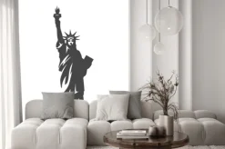 Naklejka: Statua wolności ikona - ilustracja