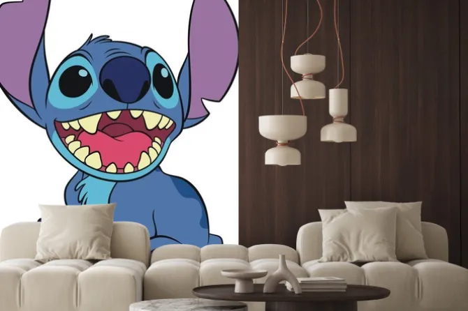 Naklejka: Stitch z bajki kosmiczny bohater
