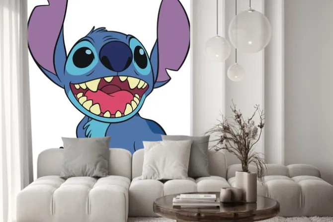Naklejka: Stitch z bajki kosmiczny bohater