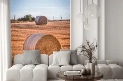 Naklejka: Stogi siana na polu