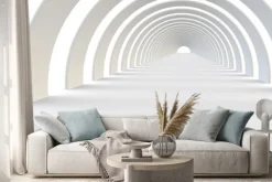 Naklejka: Streszczenie futurystyczny tunel w nowoczesnym stylu