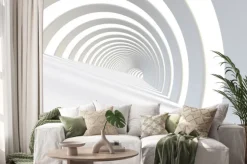 Naklejka: Streszczenie futurystyczny tunel w nowoczesnym stylu