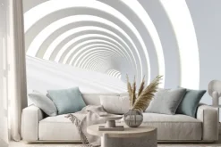 Naklejka: Streszczenie futurystyczny tunel w nowoczesnym stylu