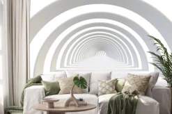 Naklejka: Streszczenie futurystyczny tunel w nowoczesnym stylu