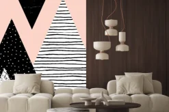 Naklejka: Streszczenie geometryczny krajobraz