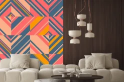 Naklejka: Streszczenie geometryczny wzór bez szwu