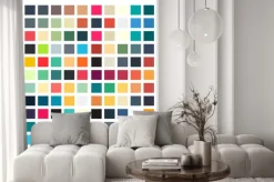 Naklejka: Streszczenie geometryczny wzór retro dla projektu