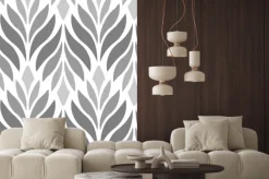 Naklejka: Streszczenie geometryczny płatek kwiatu. wektor wzór