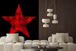 Naklejka: Streszczenie grunge star