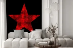 Naklejka: Streszczenie grunge star