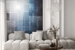 Naklejka: Streszczenie grunge hi-tech