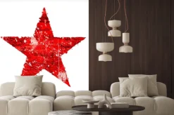 Naklejka: Streszczenie gwiazda na bia? ym tle