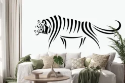 Naklejka: Streszczenie ilustracji tygrysa