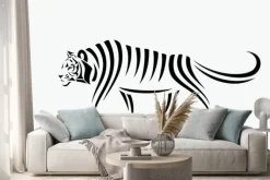 Naklejka: Streszczenie ilustracji tygrysa