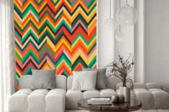 Naklejka: Streszczenie kolor vintage, retro bezszwowe tło wzór