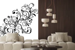 Naklejka: Streszczenie kwiatowy gałęzi, szkic do projektowania