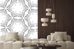 Naklejka: Streszczenie liniowy płatek. wektor wzór