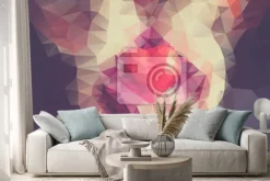 Naklejka: Streszczenie low poly tło, geometria trójkąta