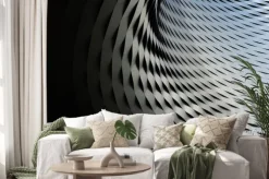 Naklejka: Streszczenie metalicznej struktury z powtórzonym tle wzoru