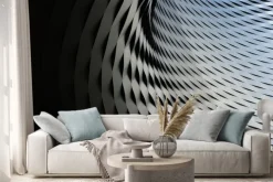 Naklejka: Streszczenie metalicznej struktury z powtórzonym tle wzoru