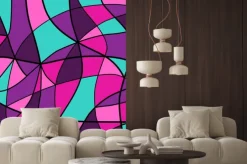 Naklejka: Streszczenie tle witraż