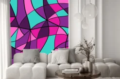 Naklejka: Streszczenie tle witraż