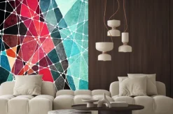 Naklejka: Streszczenie tło geometryczne grunge