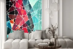 Naklejka: Streszczenie tło geometryczne grunge