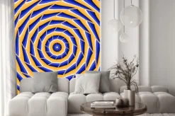 Naklejka: Streszczenie wektora złudzenie optyczne tła.